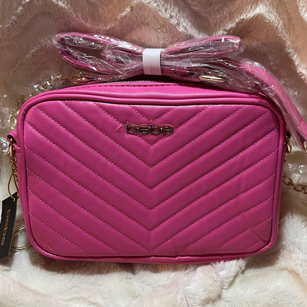 Bebe Tyler Camera Crossbody purse bag NWT